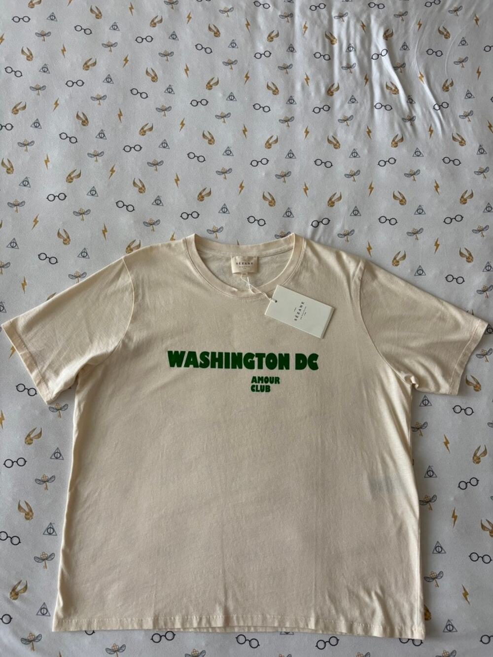 NWT Sézane "Washington DC Amour Club" Graphic Tee Size XXL